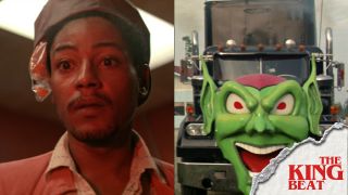 Giancarlo Esposito and Green Goblin truck side by side in Maximum Overdrive The King Beat