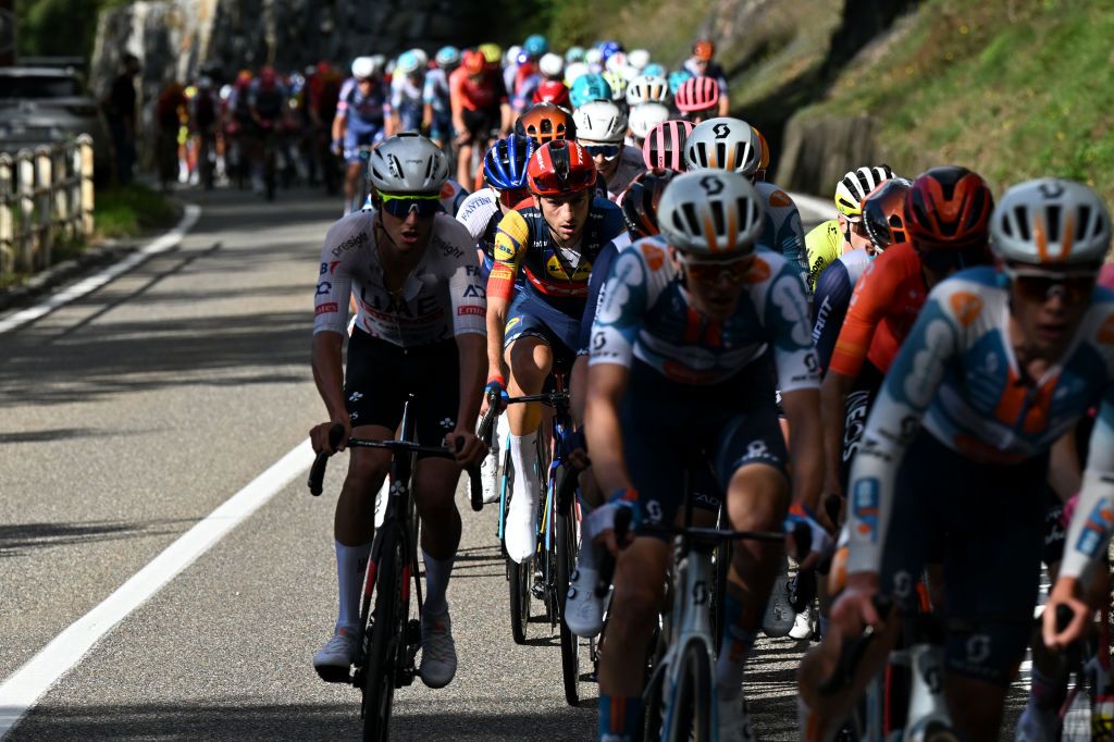 BORGOMANERO ITALY OCTOBER 10 Giulio Ciccone of Italy and Team Lidl Trek competes during the 108th Gran Piemonte 2024 a 182km one day race from Valdengo to Borgomanero on October 10 2024 in Borgomanero Italy Photo by Tim de WaeleGetty Images