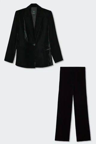 Mango Velvet suit blazer