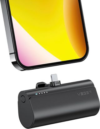 Pengisi Daya Portabel Mini Veger untuk iPhone, Baterai Isi Ulang Cepat PD 20W 5000mAh, Pengisi Daya Cadangan Eksternal Portabel Nirkabel untuk iPhone 13, 12, 11, 8, 7, XR, XS Max, Pro Max, Airpods