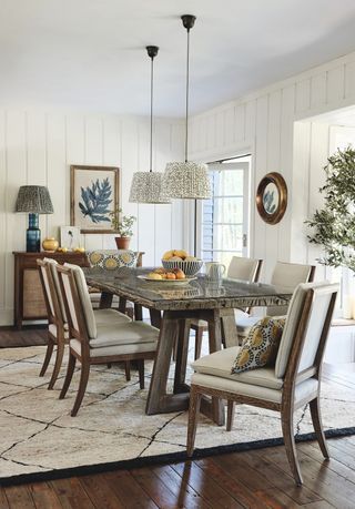 Mediterranean style dining room