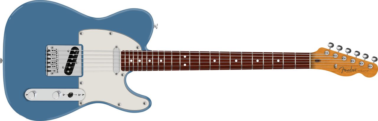 Fender 75th Anniversary Player II Baritone Telecaster in Lake Placid Blue