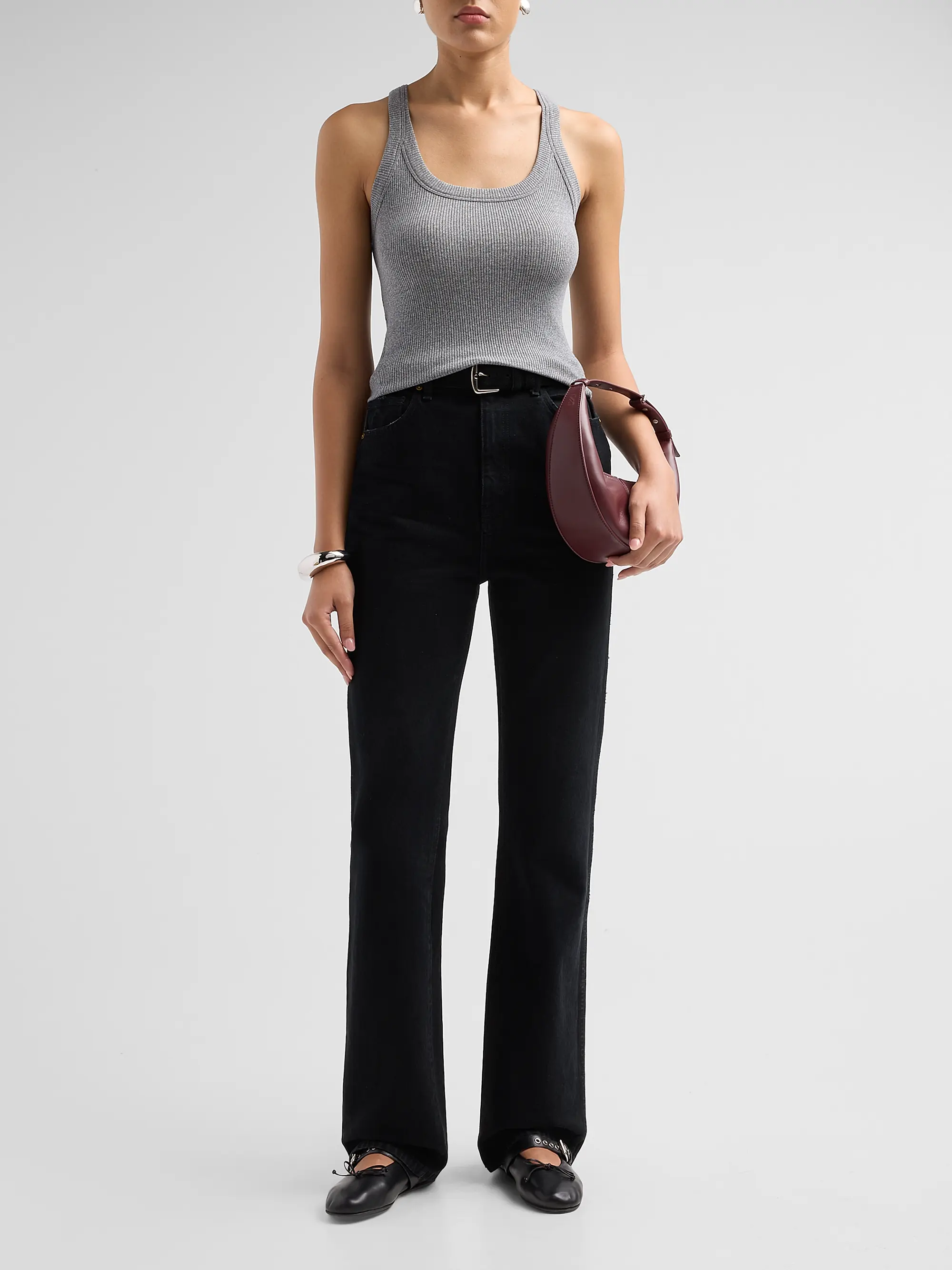 The Essential Rib Wide String Tank