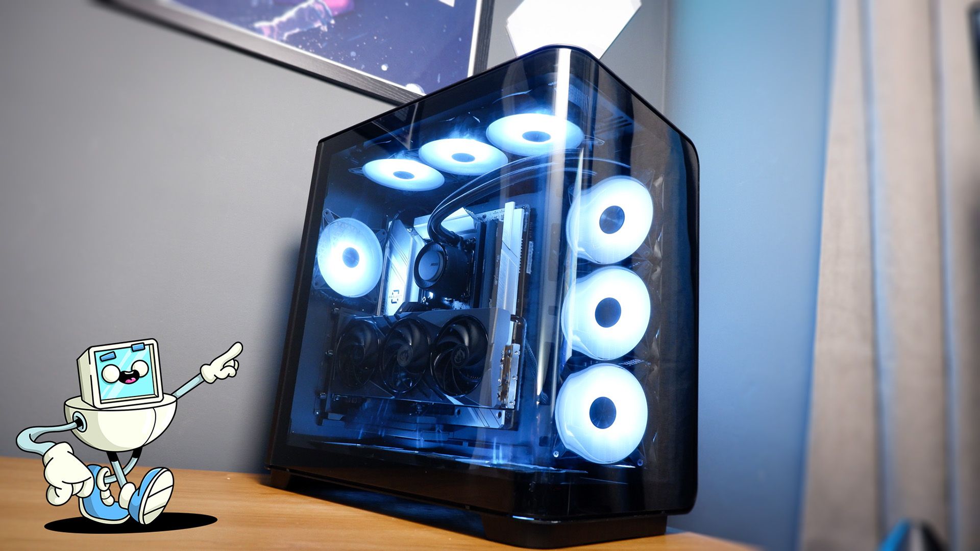 I built the mullet of gaming PCs with MSI's Project Zero 'Back