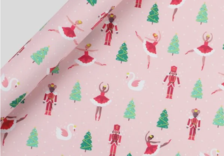 Sugar plum fairy Christmas wrapping paper