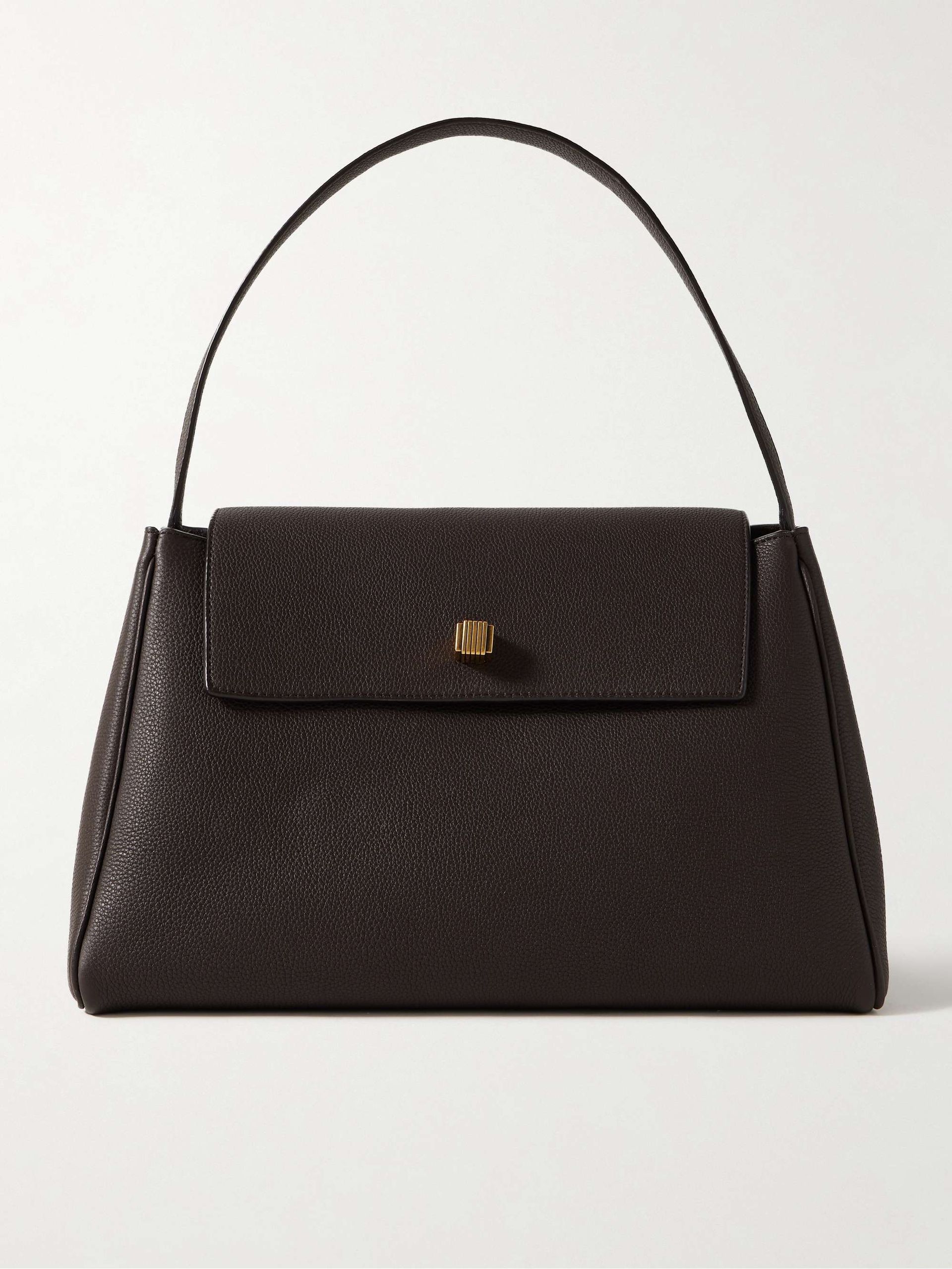 Audrey Textured-Leather Tote