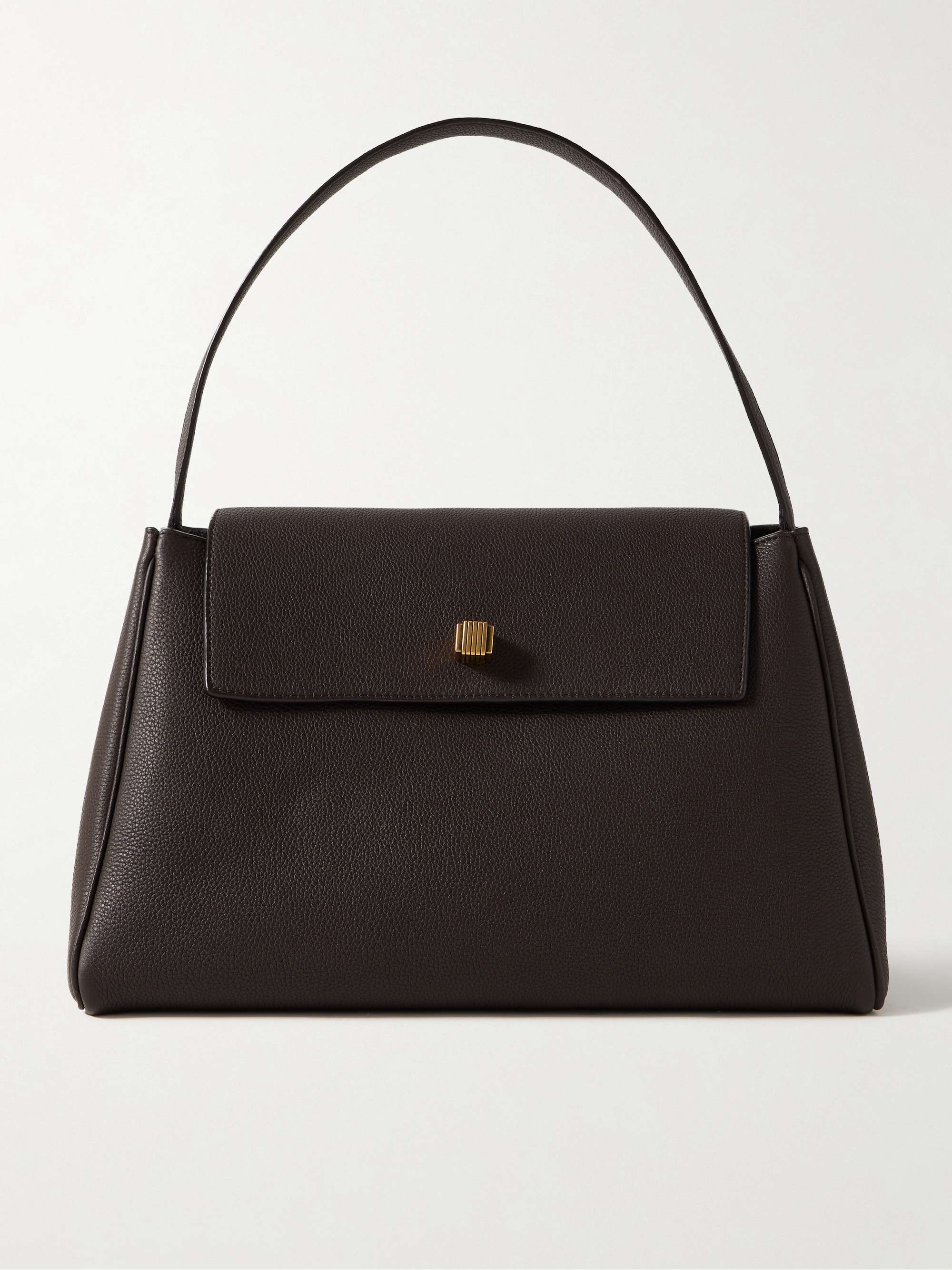 Audrey Textured-Leather Tote