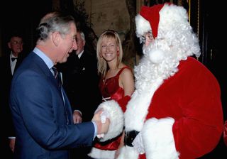 King Charles meets Santa
