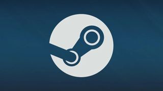 Steam logo set against a blue background
