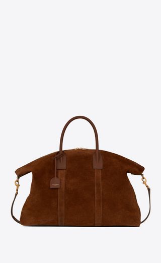 Giant Bowling Bag in Suede