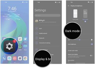 How to customize dark mode in OxygenOS 12