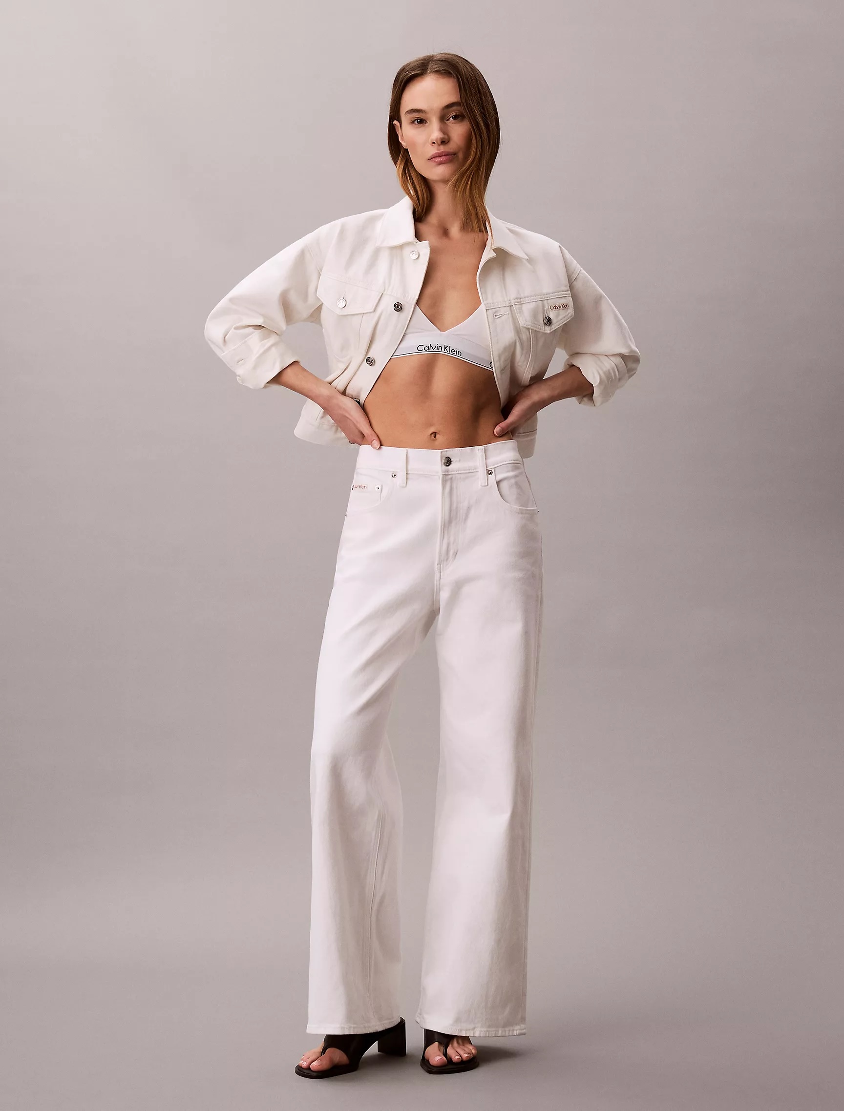 Calvin Klein, Ultra High Rise Wide Leg Jeans