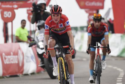 Sepp Kuss on stage 17 of the Vuelta a España
