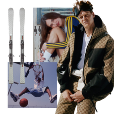 A collage of campaign and product images for collaborations and campaigns tied to sports and fashion from winter 2025.