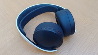 PS5 review; a photo of the 3D Pulse headset for PS5