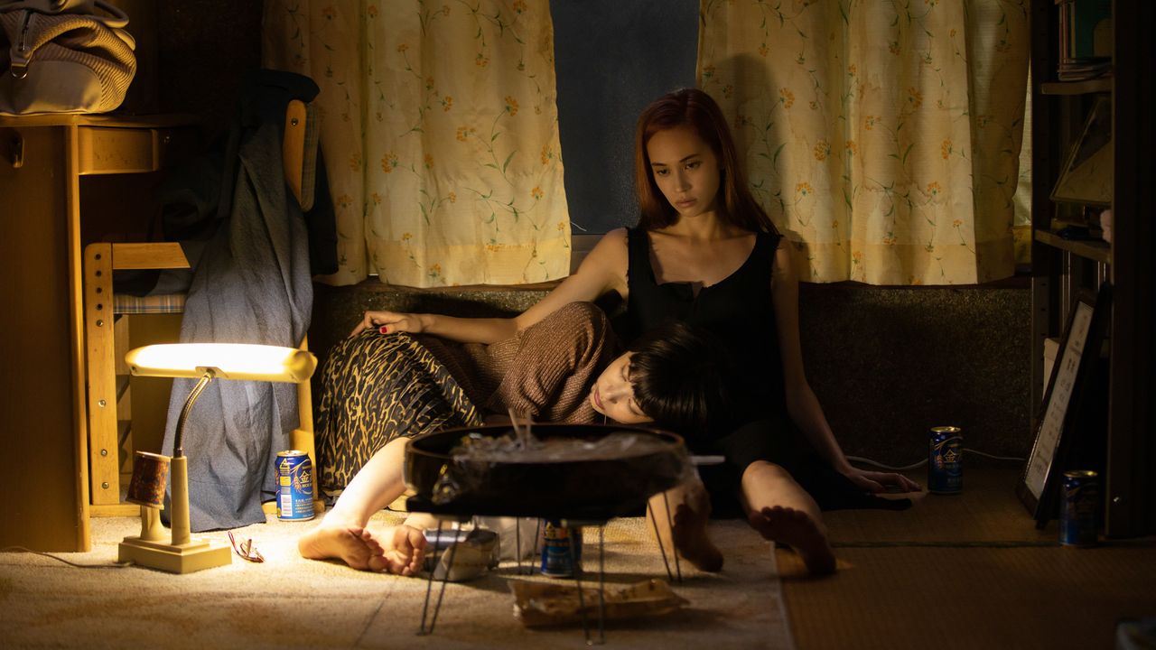 Honami Sato, left, and Kiko Mizuhara in "Ride or Die" on Netflix.