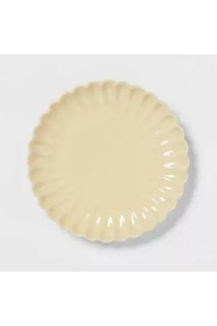 Threshold 7" Stoneware Small Scallop Plate Yellow: $5 at Target