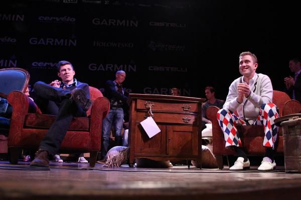Vande Velde was one of the evening's biggest jokers