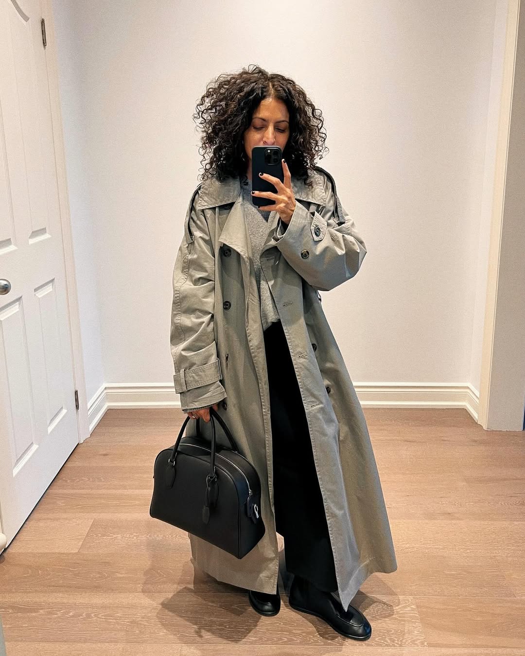 Neelam Ahooja wearing The Row India Bag