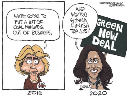 Political&nbsp;Cartoon&nbsp;U.S. Kamala Harris Green New Deal Hillary Clinton