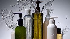 Bottles of beauty products
