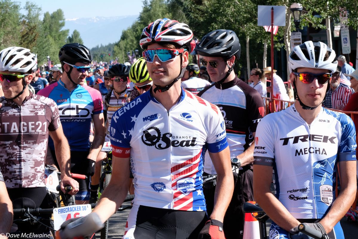 USA Marathon Champion Payson McElveen (Orange Seal) on the front row