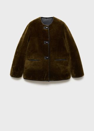 Fur-Effect Coat With Appliqués - Women | Mango Usa