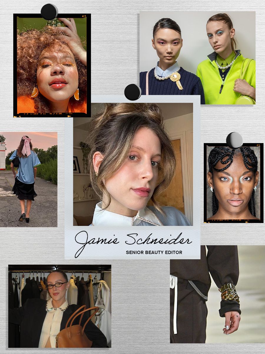 Who What Wear senior beauty editor Jamie Schneider's summer beauty mood board.