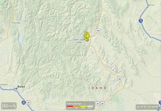 Idaho earthquake swarm