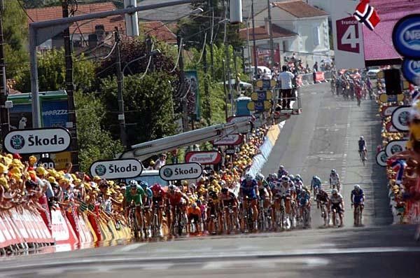 The sprint for green and it was Boonen who prevailed once again.