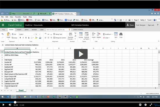 Video Tutorial: Excel Online Training