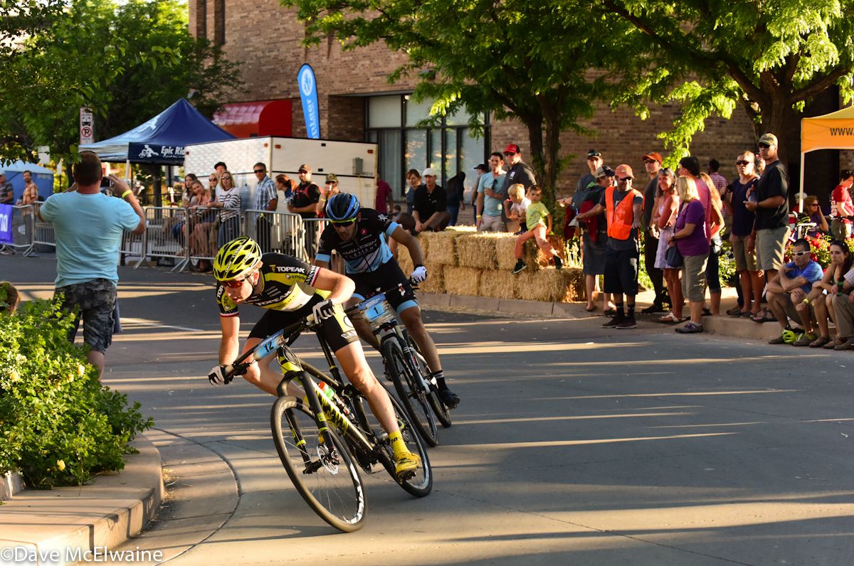 Jeremiah Bishop (Topeak-Ergon-Canyon) broke away with Fernando Paez with five laps to go