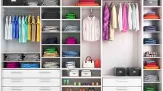 a well organized closet