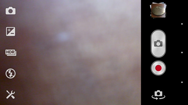 Sony Xperia ZL Camera UI