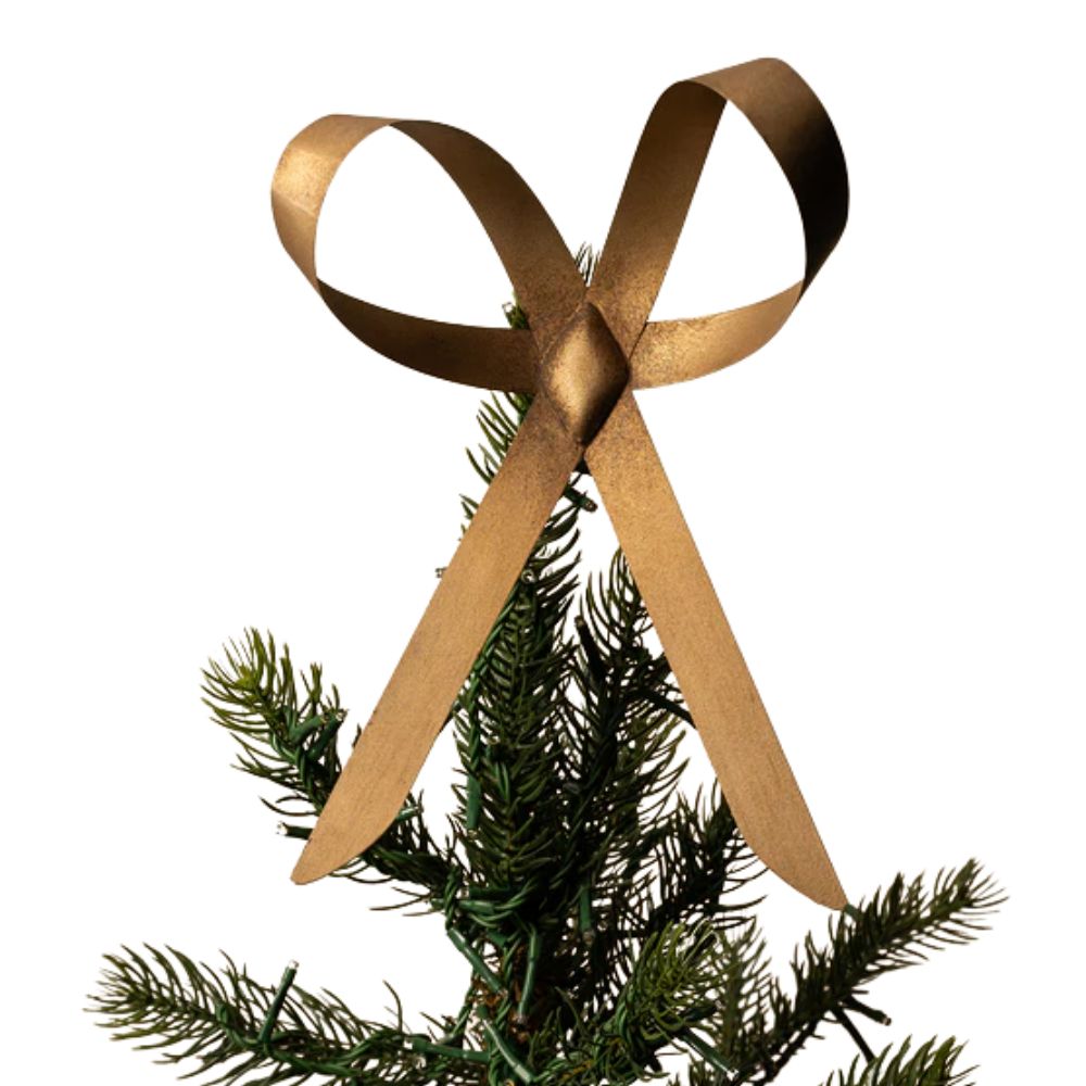 Brass Bow Tree Topper