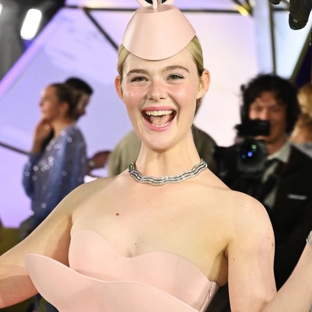 Elle Fanning wore a pink ballet-inspired tutu dress by Robert Wun at the 'Hunger Games: Sunrise on the Reaping' London premiere