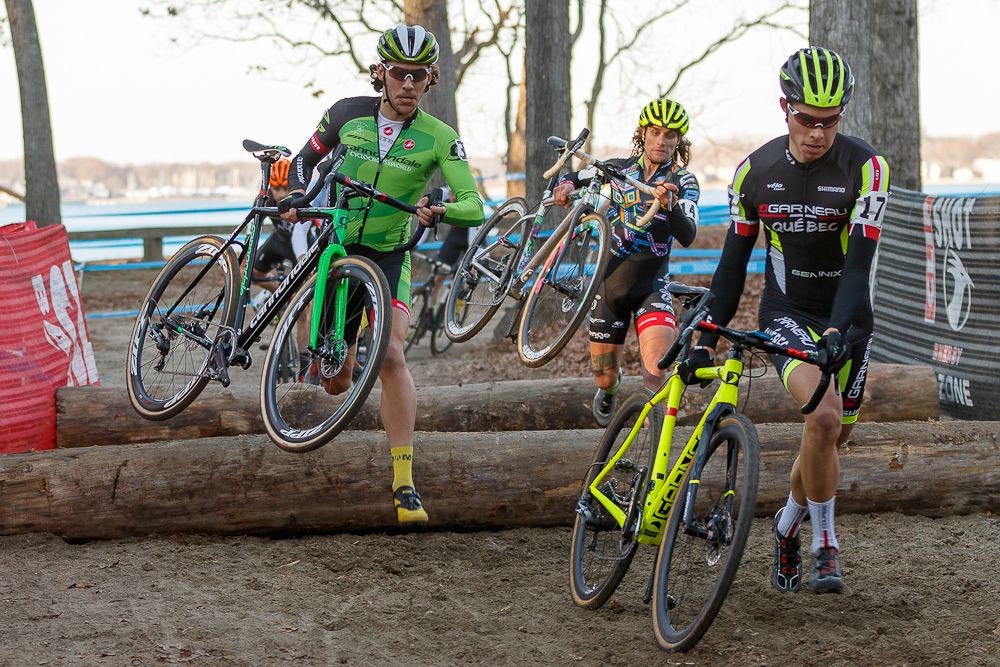 Martin, White, and Clark leading the race