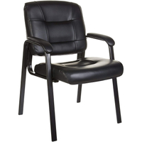 AmazonBasics Leather Office Chair: $75.32