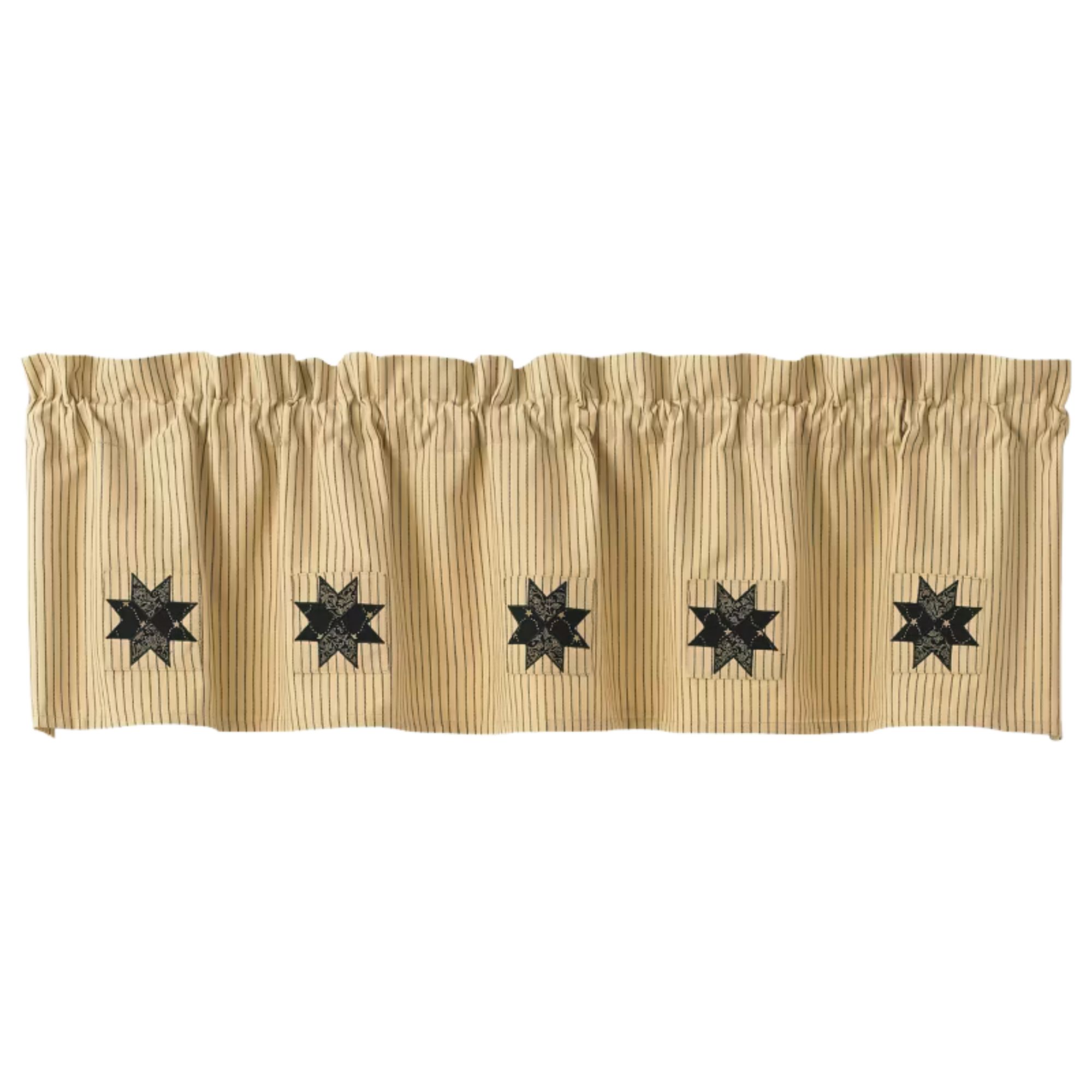 Target, Park Designs Carrington Lined Ticking Patch Valance