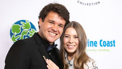 Chandler Powell and Bindi Irwin attend the Steve Irwin Gala Dinner at SLS Hotel on May 04, 2019 in Beverly Hills, California.