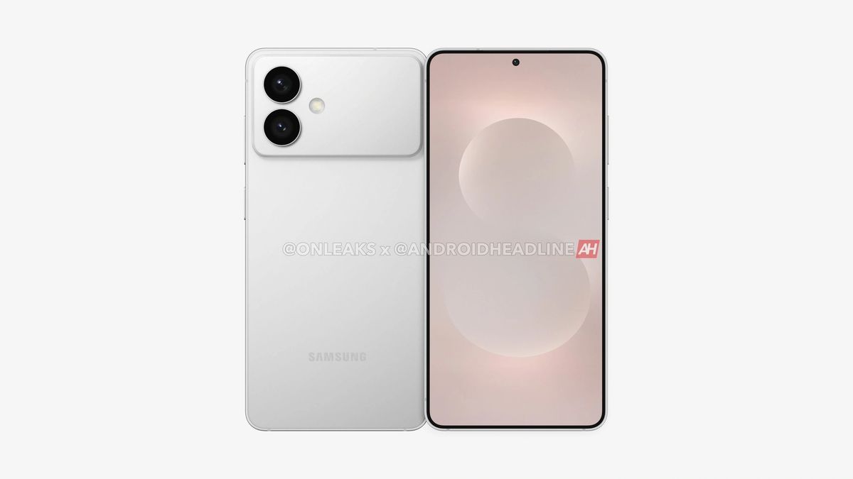 Leaked renders of the Samsung Galaxy S26 Edge