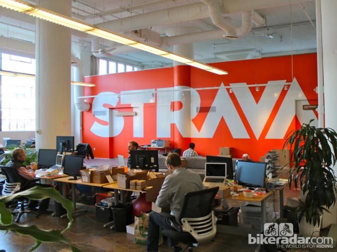 Strava bills itself as social fitness technology. Inside Strava headquarters on the east side of San Francisco, those three elements are quite apparent in the company culture