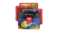 Product shot of some of the best coloured pencils, from Arteza Colored Pencils