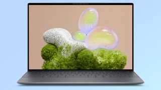 Dell XPS 13 (2024) Lunar Lake with a bright desktop background