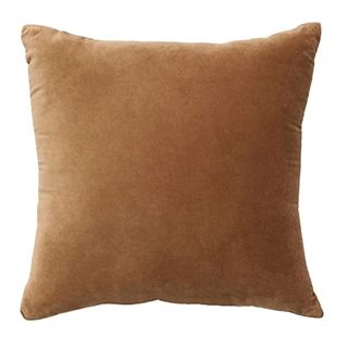 Nate Home by Nate Berkus Decorative Cotton Velvet Sofa Pillow Soft Luxurious Modern Decor Cushion for Couch Armchair or Bedroom by Mdesign Square Size 20