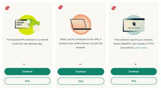 תוסף ExpressVPN Chrome בהפעלה הראשונה