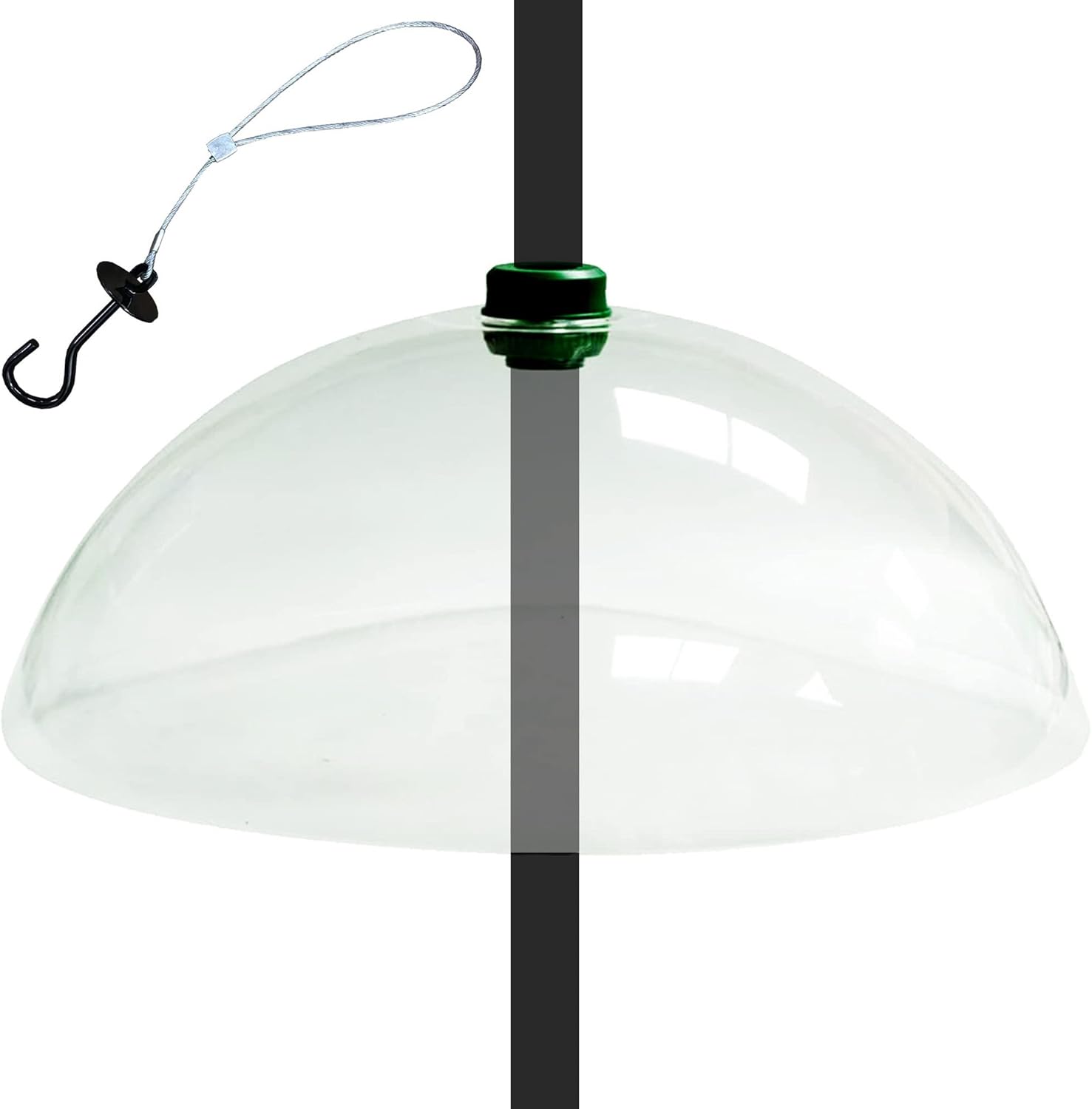 Universal Bird Feeding Station Baffle Dome for Stop Squirrels Stealing Bird Feed by Crystals&amp;reg;