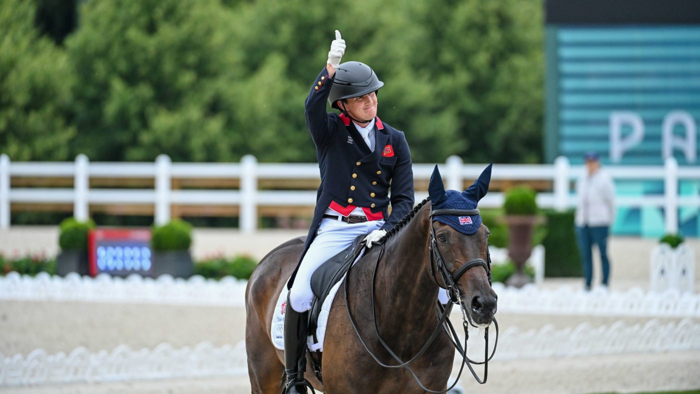 Olympic eventing dressage Tom McEwen 2024