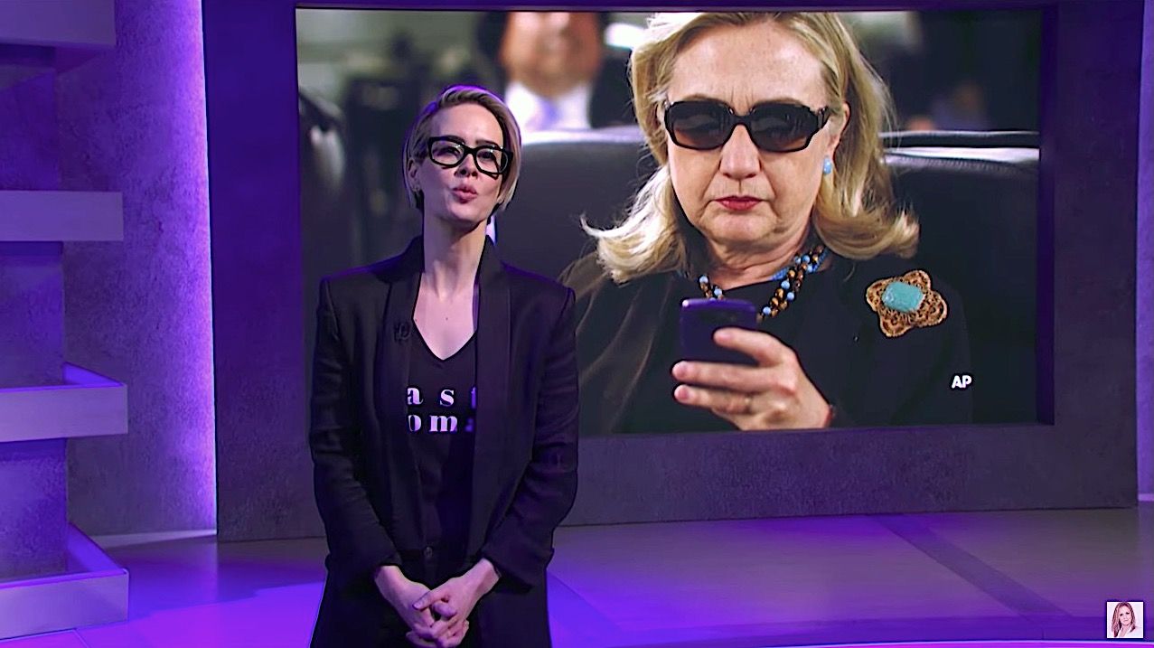 Sarah Paulson performs Hillary Clinton&amp;#039;s emails