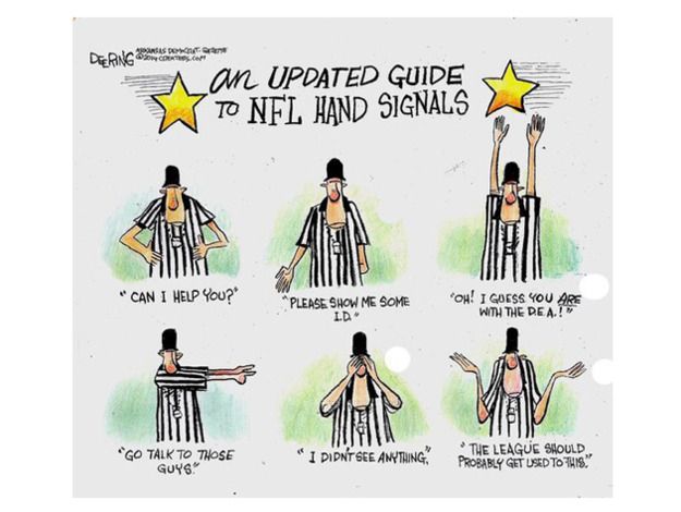 Editorial cartoon NFL drugs